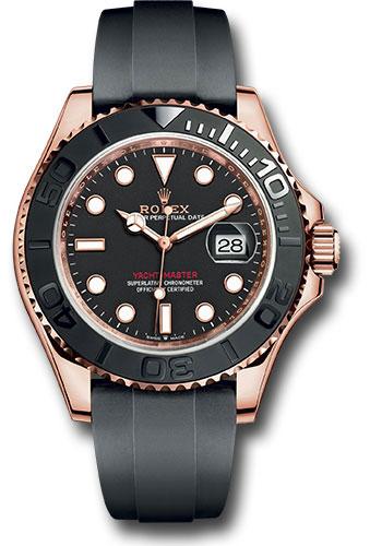 Rolex Yacht-Master 40 Everose Gold Black Dial Black Cerachrom Bezel Oysterflex Bracelet – 126655BK