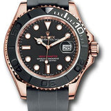 Rolex Yacht-Master 40 Everose Gold Black Dial Black Cerachrom Bezel Oysterflex Bracelet – 126655BK