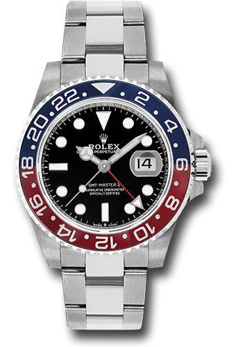 Rolex GMT-Master II 40mm Oystersteel Black Dial Pepsi Red-Blue Cerachrom Bezel Oyster Bracelet – 126710BLRO
