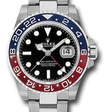 Rolex GMT-Master II 40mm Oystersteel Black Dial Pepsi Red-Blue Cerachrom Bezel Oyster Bracelet – 126710BLRO