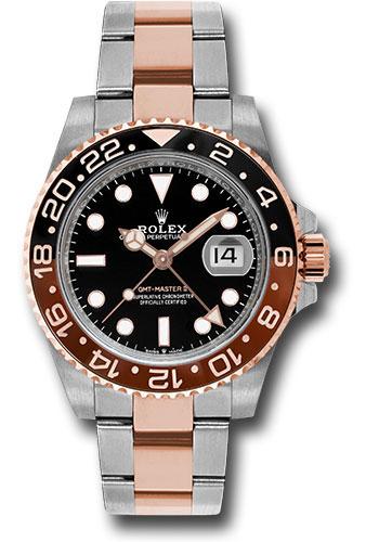 Rolex GMT-Master II 40mm Everose Rolesor Black Dial Root Beer Cerachrom Bezel Oyster Bracelet – 126711CHNR