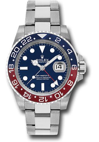 Rolex GMT-Master II 40mm White Gold Blue Dial Pepsi Red-Blue Cerachrom Bezel Oyster Bracelet – 126719BLRO