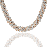 Diamond Cuban Chain, 14K Rose Gold 65.00ct