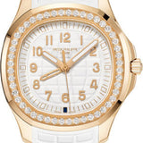 Patek Philippe Aquanaut Luce Travel Time 38.8mm Rose Gold White Dial Diamond Bezel Rubber Strap – 5269/200R-001