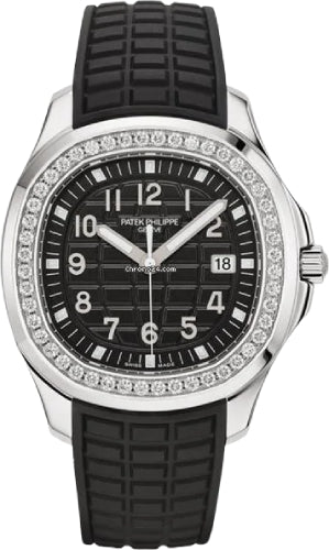 Patek Philippe Aquanaut Luce 38.8mm Stainless Steel Black Dial Diamond Bezel Rubber Strap – 5267/200A-001