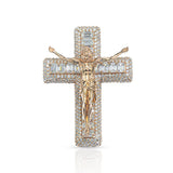 Holy Water Cross, 14K Rose Gold 9.51ct