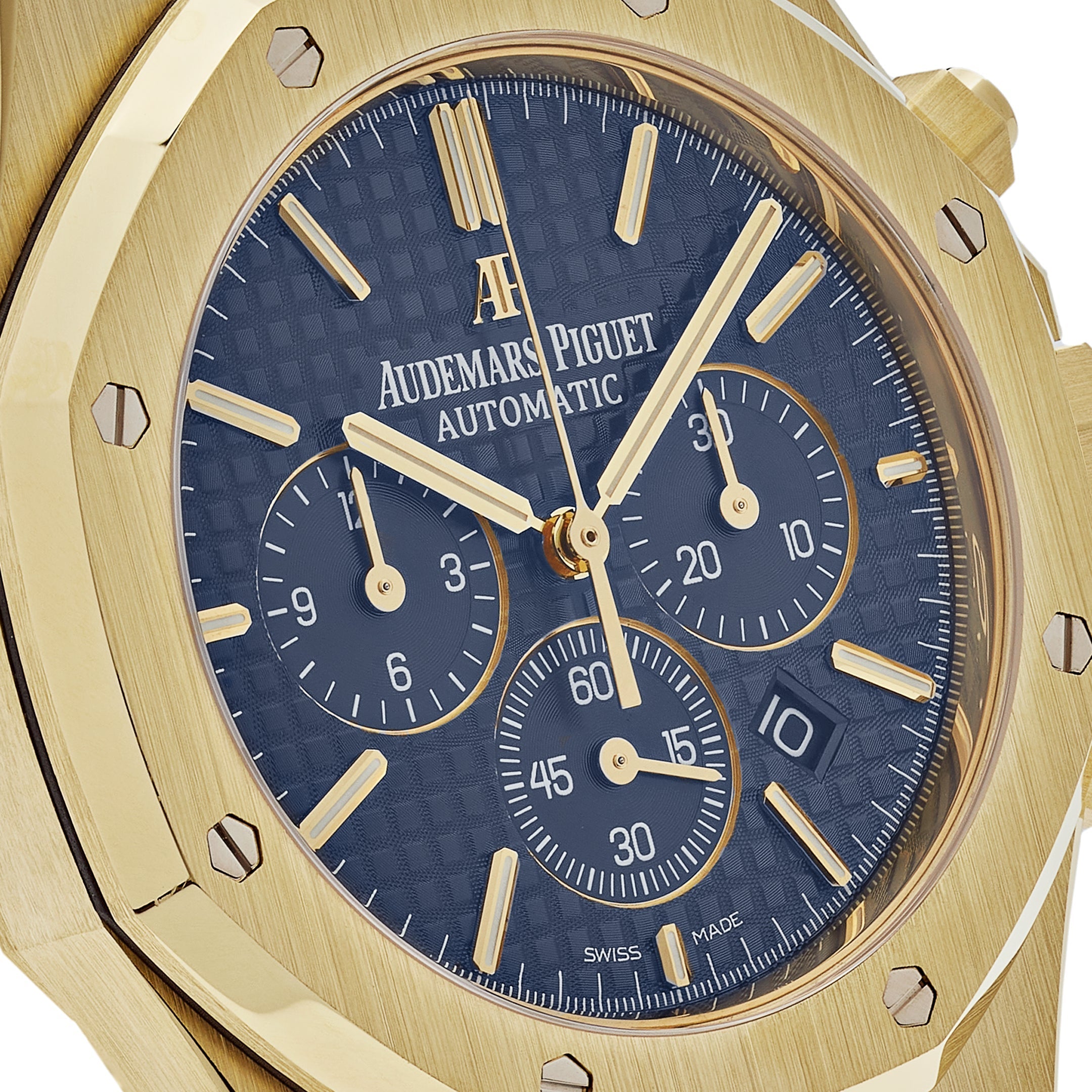 Audemars Piguet Royal Oak 26320BA.OO.1220BA.02 Chronograph Yellow Gold Blue Dial (2016) view 5