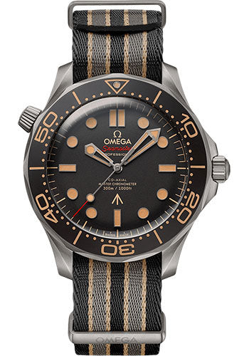 Omega Seamaster Diver 300M 007 Edition 42mm Titanium Brown Dial NATO Strap – 210.92.42.20.01.001