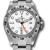 Rolex Explorer II 42mm Stainless Steel White Dial 24-Hour Bezel Oyster Bracelet – 216570W