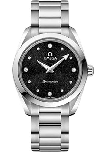 Omega Seamaster Aqua Terra 150M Quartz 28mm Steel Shimmer Black Diamond Dial – 220.10.28.60.51.001