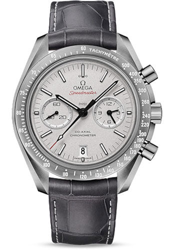 Omega Speedmaster Moonwatch Grey Side of the Moon 42.5mm Grey Ceramic Platinum Dial Leather Strap – 311.93.44.51.99.001