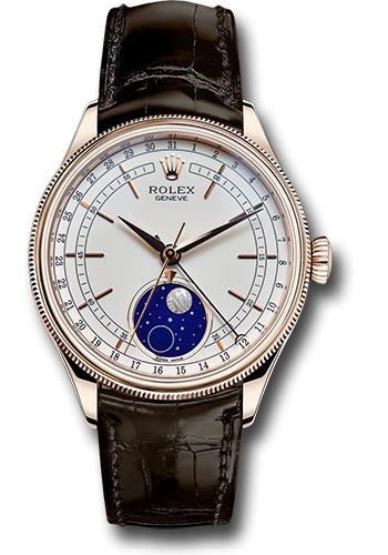 Rolex Cellini Moonphase 39mm White Dial Everose Gold – 50535