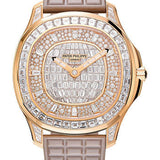 Patek Philippe Aquanaut Luce Haute Joaillerie Rose Gold Diamond-Paved Dial Tropical Composite Strap – 5062/450R-001
