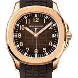 Patek Philippe Aquanaut 40mm Rose Gold Chocolate Brown Embossed Dial Composite Strap – 5167R-001