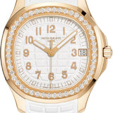 Patek Philippe Aquanaut Luce 38.8mm Rose Gold White Dial Diamond Bezel Rubber Strap – 5268/200R-001
