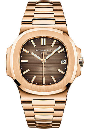 Patek Philippe Nautilus 40mm Rose Gold Brown Gradated Dial Rose Gold Bracelet – 5711/1R-001