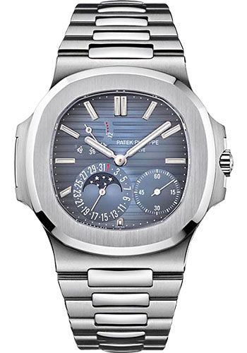Patek Philippe Nautilus Moon Phases 40mm Stainless Steel Blue Dial Steel Bracelet – 5712/1A-001