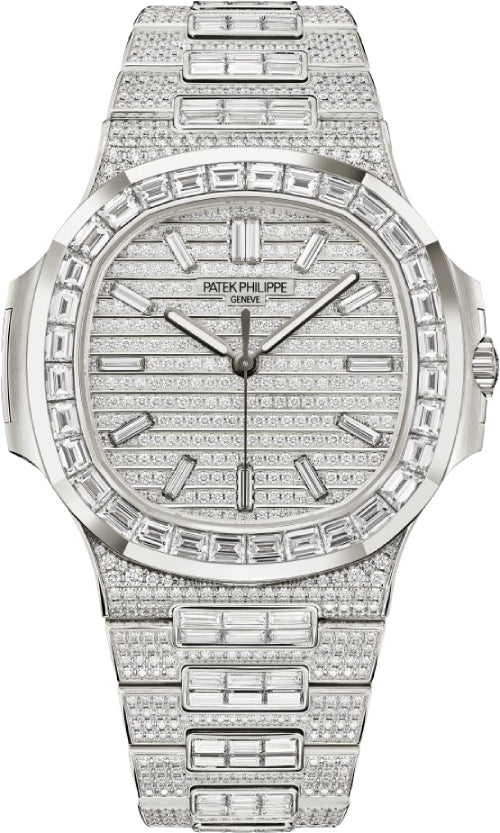 Patek Philippe Nautilus 41mm White Gold Full Diamond – 5811/1460G-001