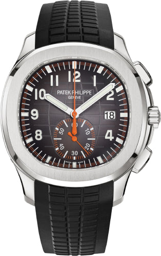 Patek Philippe Aquanaut Chronograph 42.2mm Stainless Steel Black Dial Rubber Strap – 5968A-001