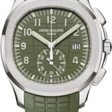 Patek Philippe Aquanaut Chronograph 42.2mm White Gold Khaki Green Dial Composite Strap – 5968G-010