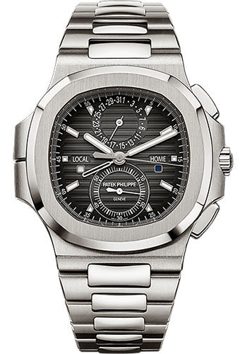 Patek Philippe Nautilus Travel Time Chronograph 40.5mm Stainless Steel Black Gradated Dial Steel Bracelet – 5990/1A-001