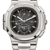 Patek Philippe Nautilus Travel Time Chronograph 40.5mm Stainless Steel Black Gradated Dial Steel Bracelet – 5990/1A-001