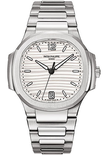 Patek Philippe Nautilus 35.2mm Stainless Steel Silvery Opaline Dial Steel Bracelet – 7118/1A-010