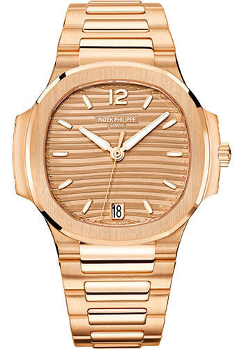 Patek Philippe Nautilus 35.2mm Rose Gold Golden Brown Opaline Dial Rose Gold Bezel – 7118/1R-010