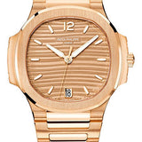Patek Philippe Nautilus 35.2mm Rose Gold Golden Brown Opaline Dial Rose Gold Bezel – 7118/1R-010
