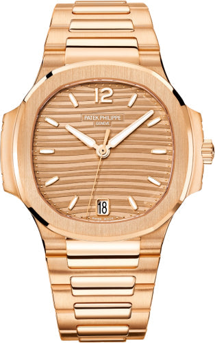 Patek Philippe Nautilus 35.2mm Rose Gold Golden Brown Opaline Dial Rose Gold Bracelet – 7118/1R-010