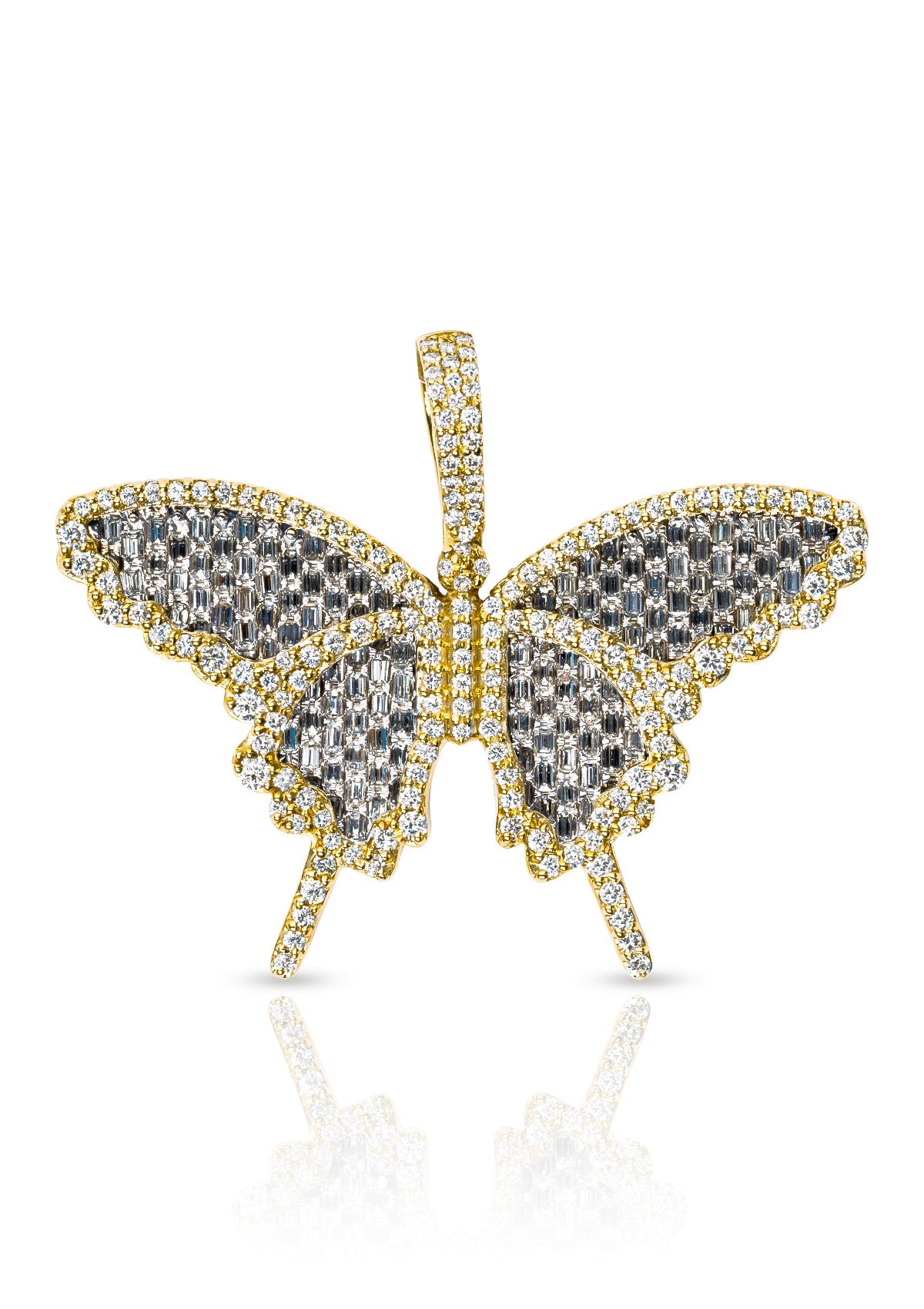 Diamond Butterfly Pendant