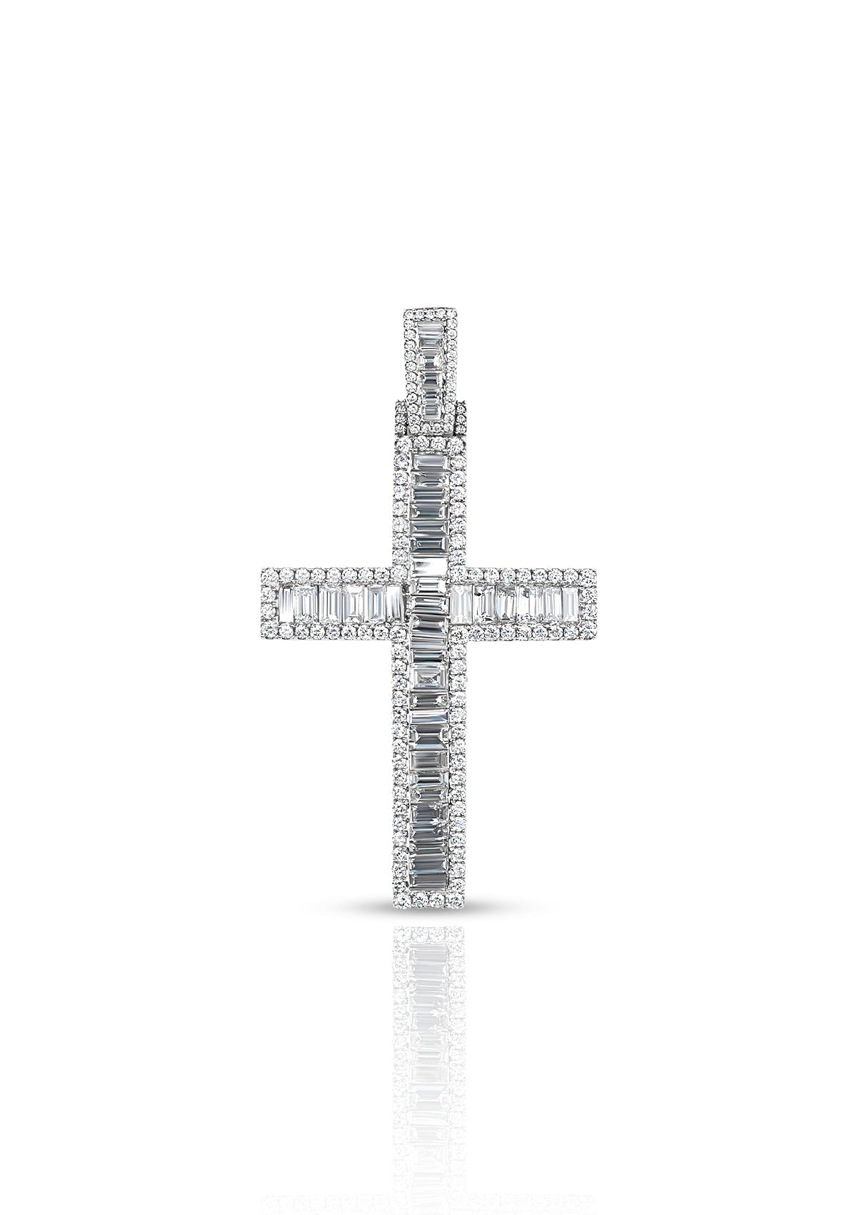 Diamond Baguette Cross