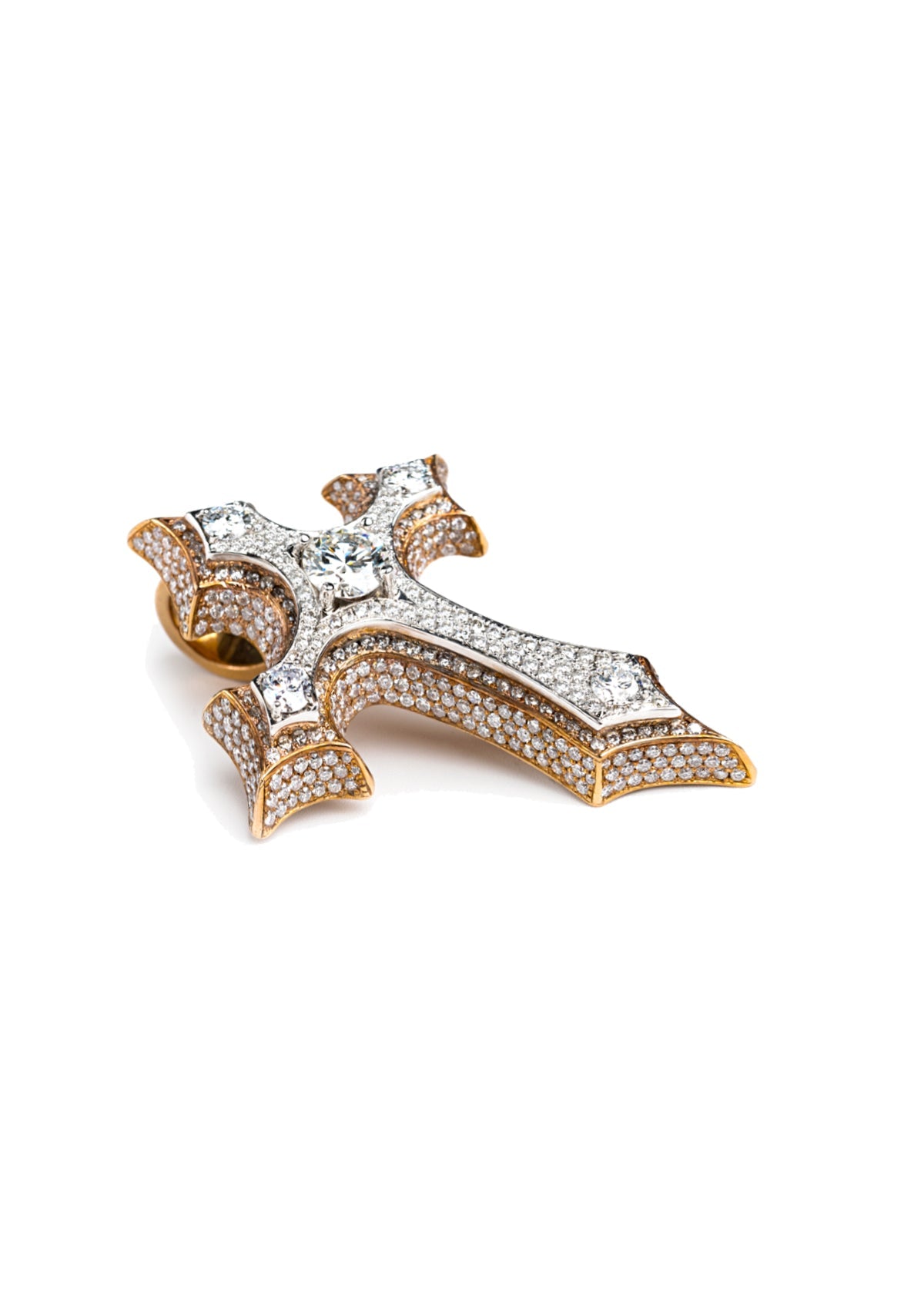 Diamond Two Tone Cross view 2