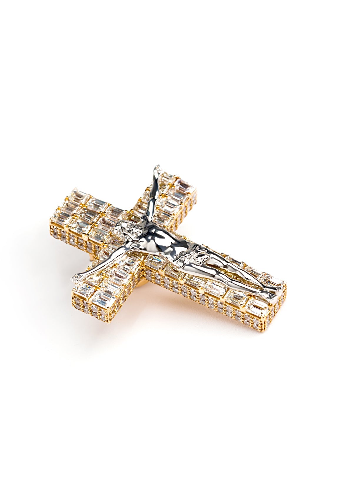 Holy Water Cross, 14K White Gold 9.46ct view 2