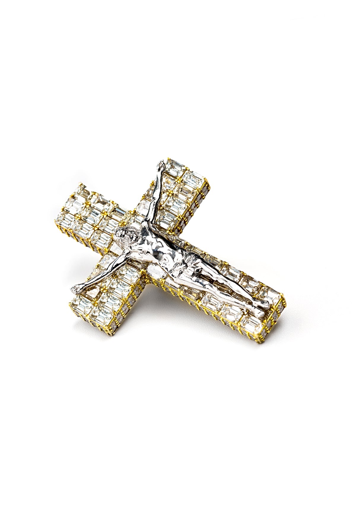 Holy Water Cross, 14K White Gold 9.53ct view 2