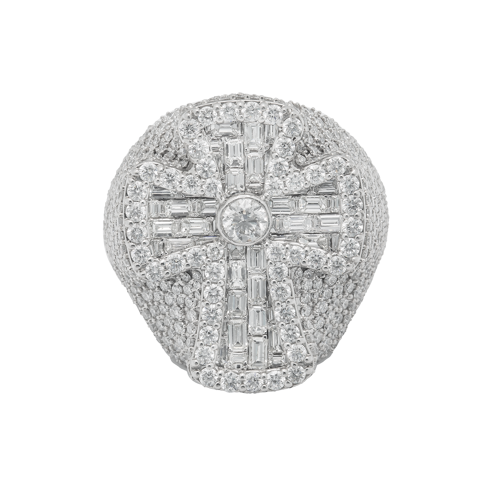 Diamond Cross Ring, 9.37ct