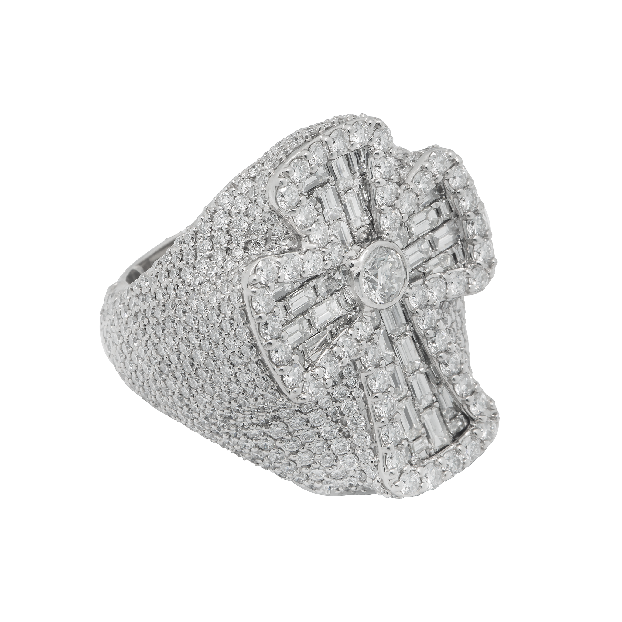 Diamond Cross Ring, 9.37ct view 2