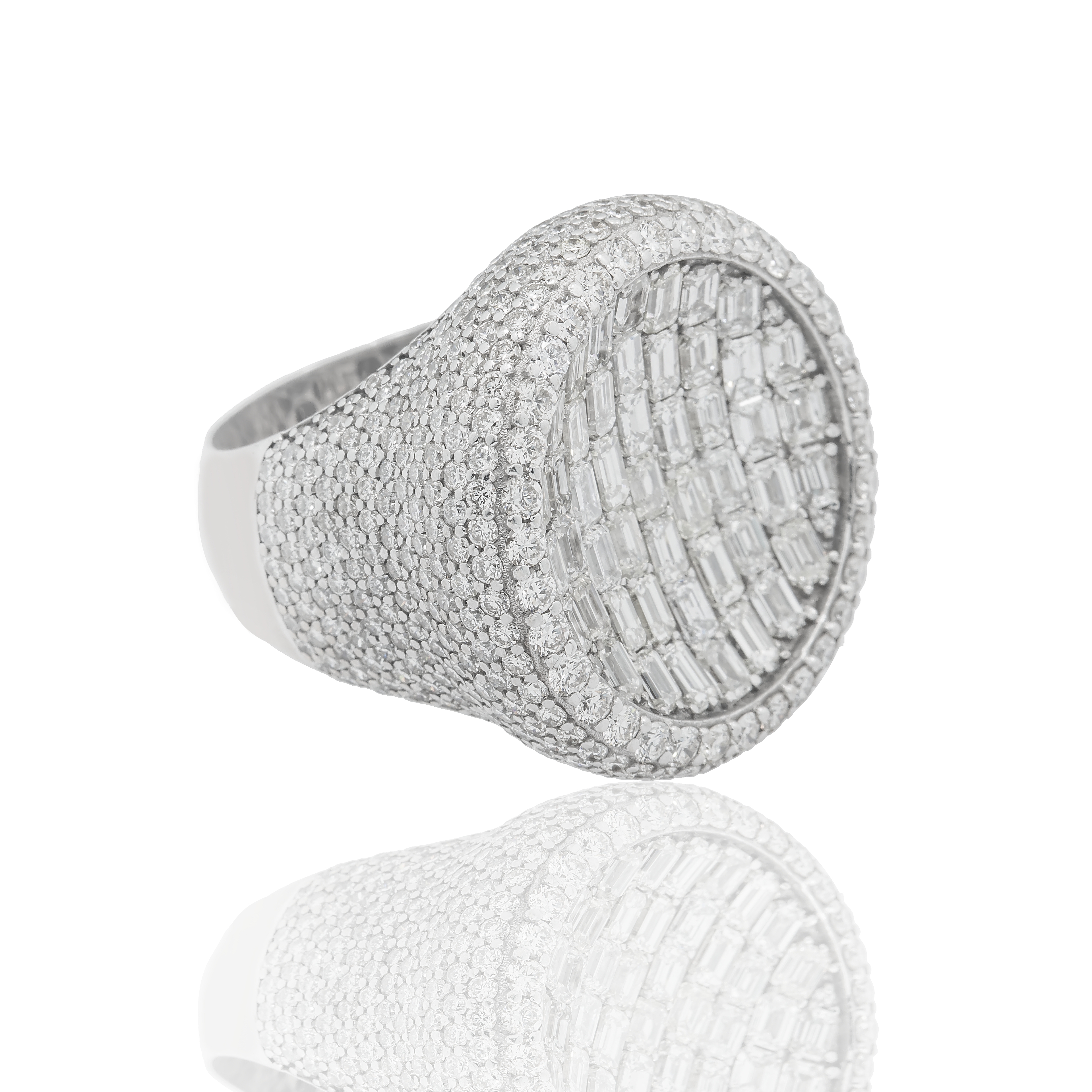 Diamond Emerald Cut Ring view 2