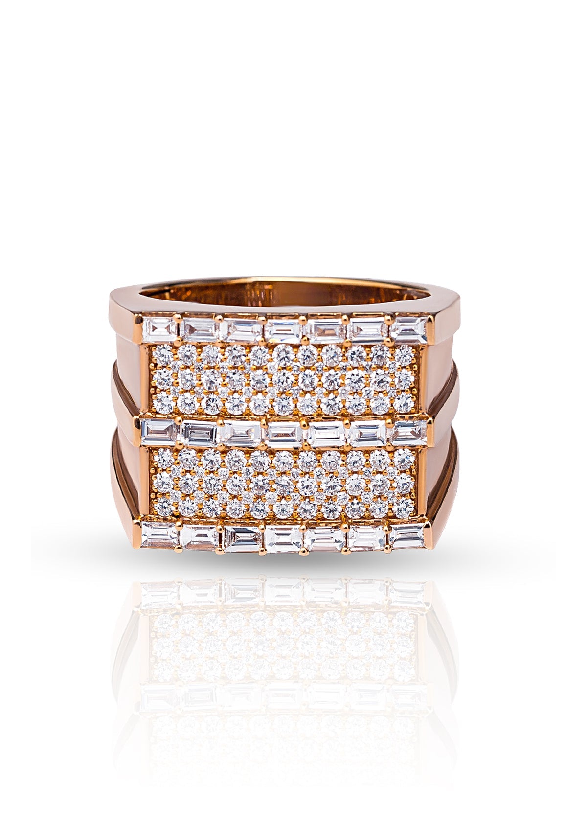 Diamonds Square Ring
