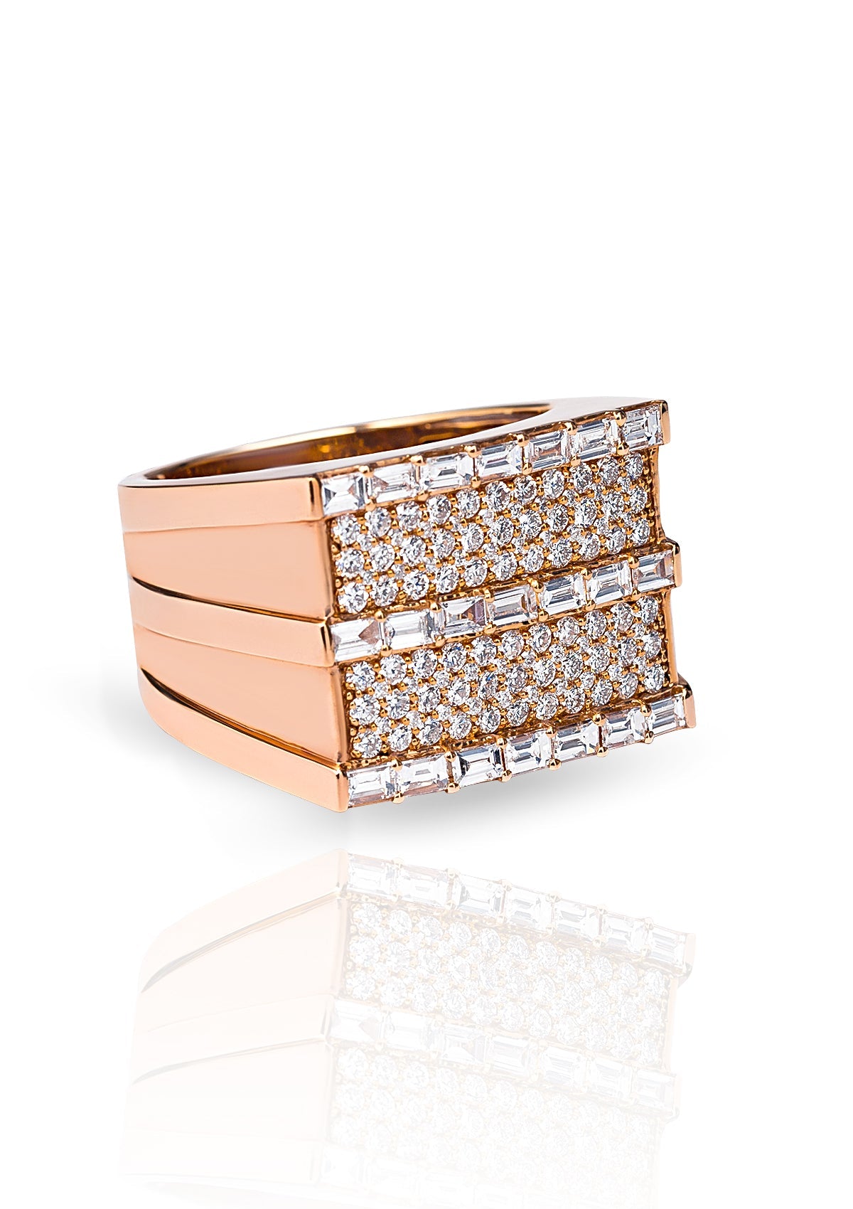 Diamonds Square Ring view 2