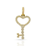 Diamond Heart Key Lock