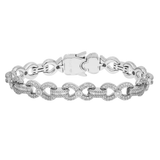 Infinity Diamond Bracelet, 10K White Gold