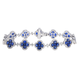 Diamond Clover Bracelet, 14K White Gold (3 of 3)