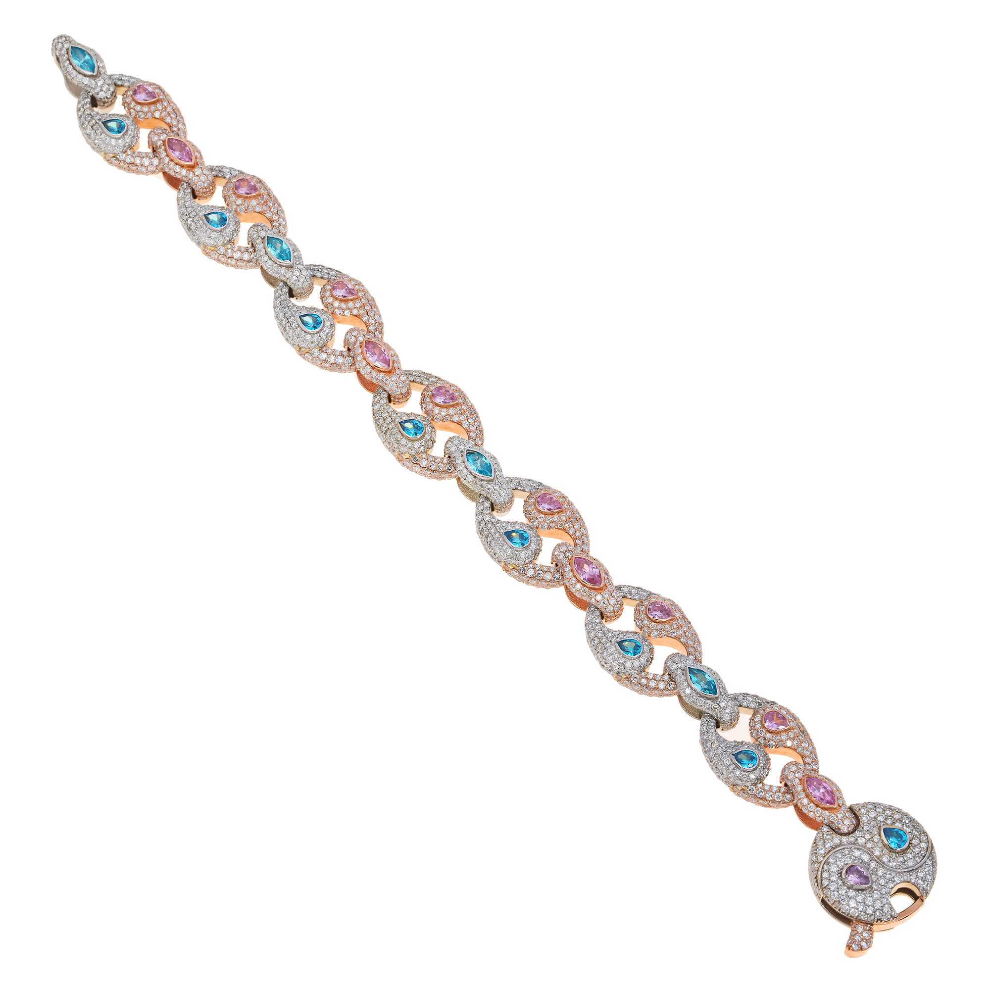 Diamond Ying Yang Bracelet view 2