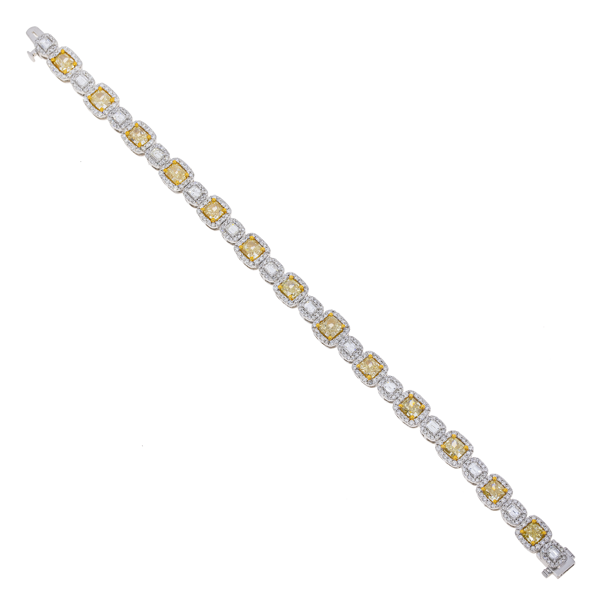 Fancy Yellow Diamond Bracelet view 2