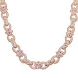 Infinity Star Diamond Necklace, 10K Rose Gold (1 of 2)