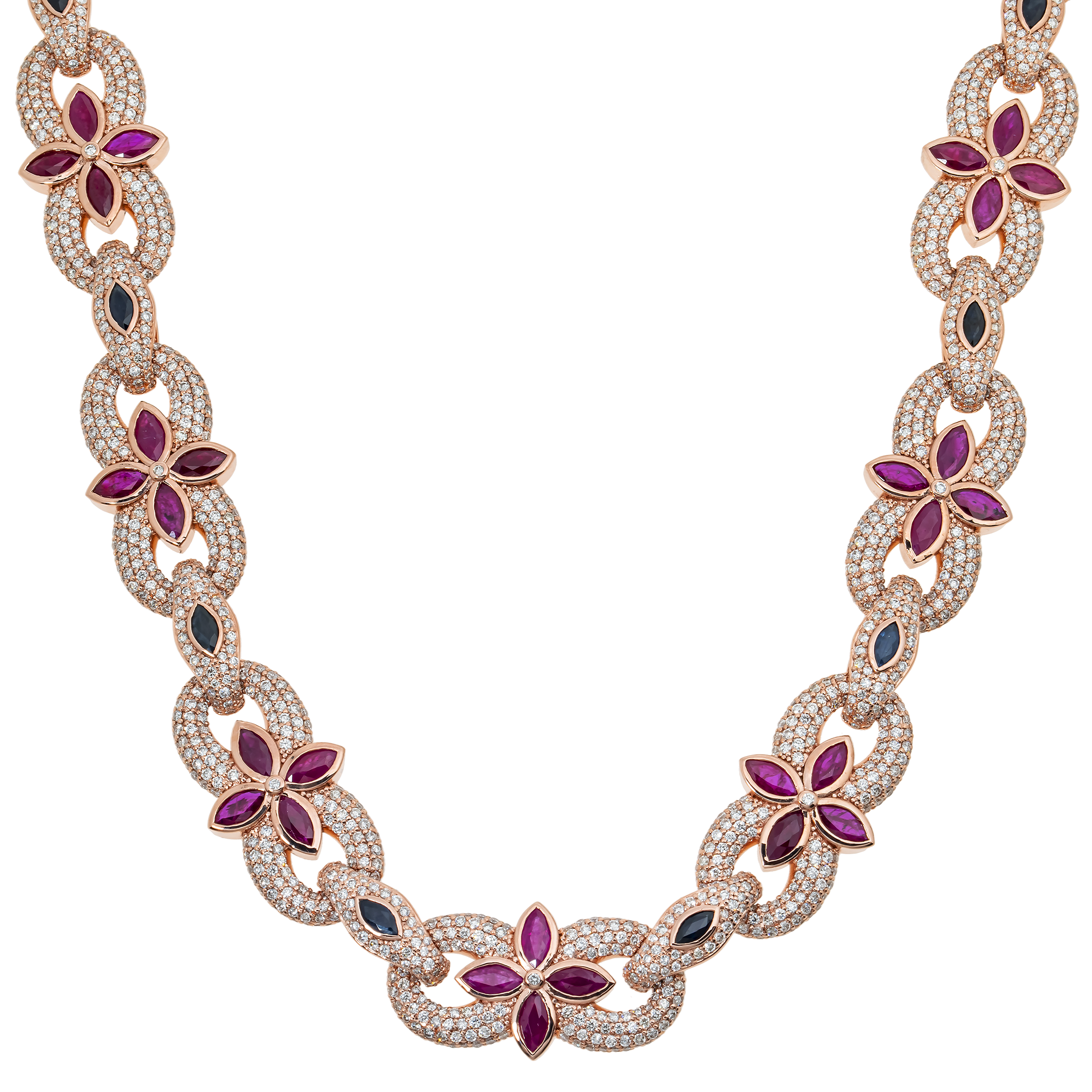 Infinity Star Diamond Necklace, 10K Rose Gold (2 of 2)