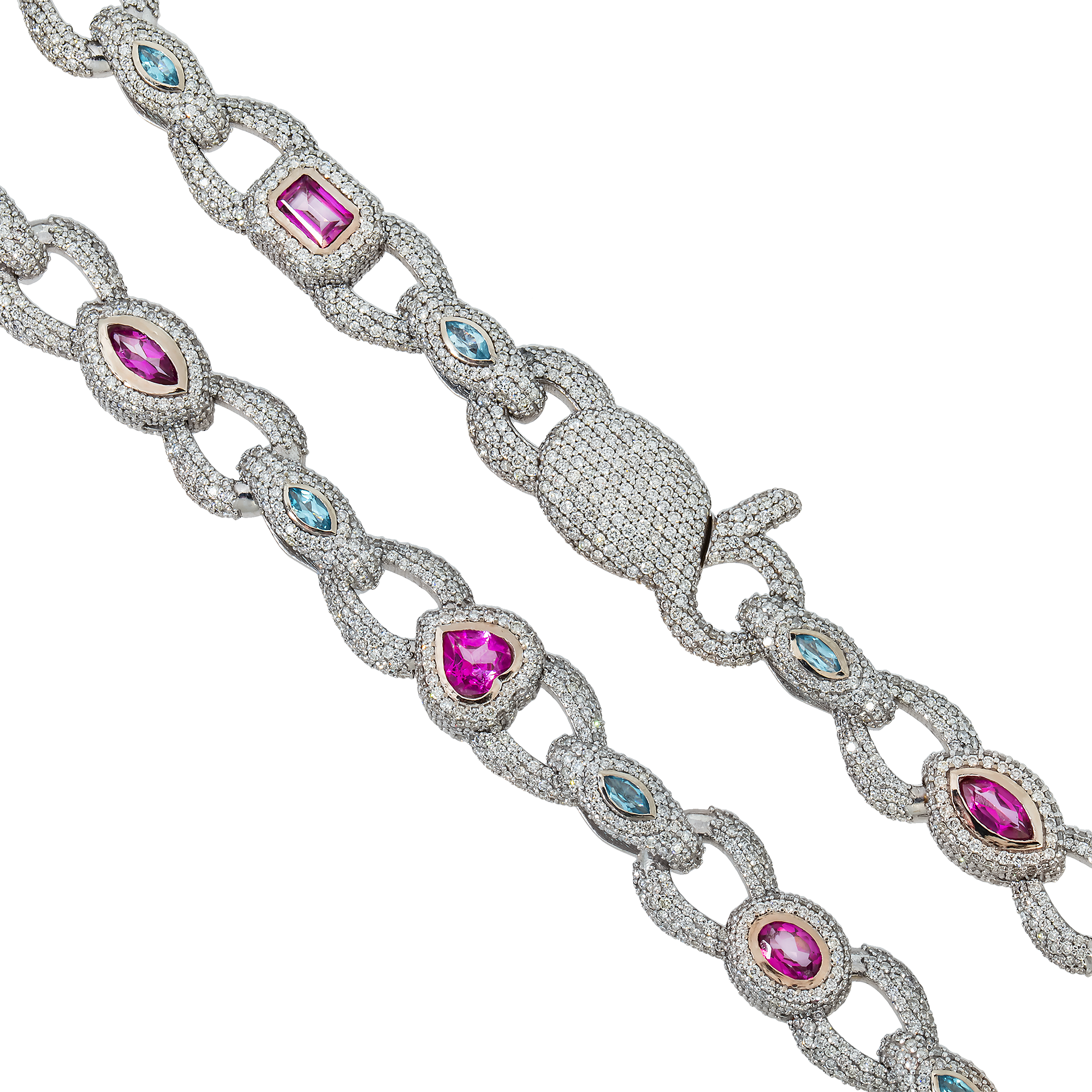 Fancy Diamond Color Necklace view 2