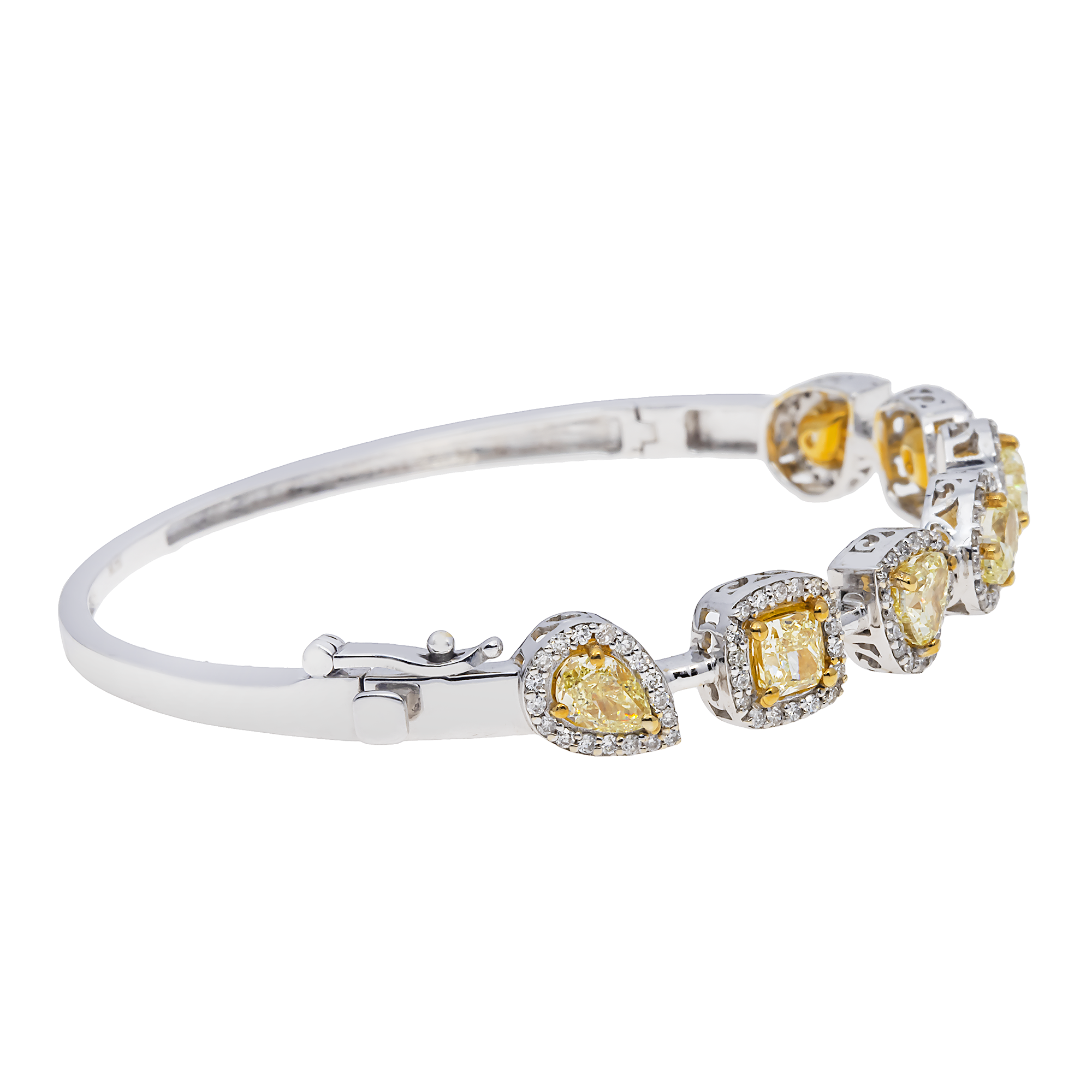 Fancy Yellow Diamond Bangle view 2