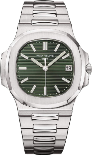 Patek Philippe Nautilus 40mm Stainless Steel Green Dial Steel Bracelet – 5711/1A-014